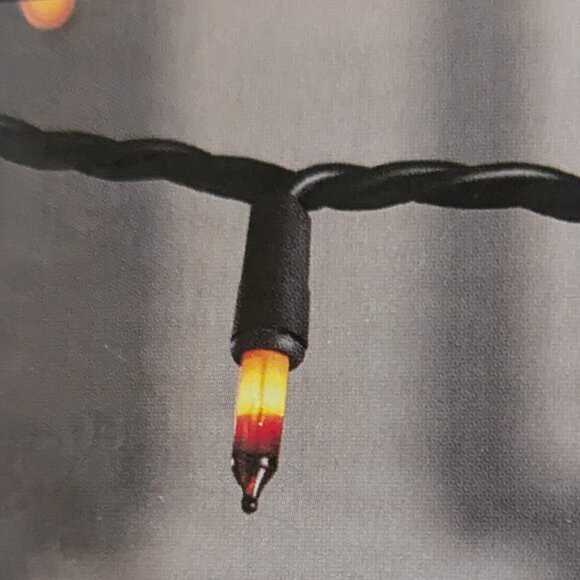 NWT Spooky Candy Corn Mini Lights String Halloween Decoration Orange Ashland NEW - Picture 4 of 8